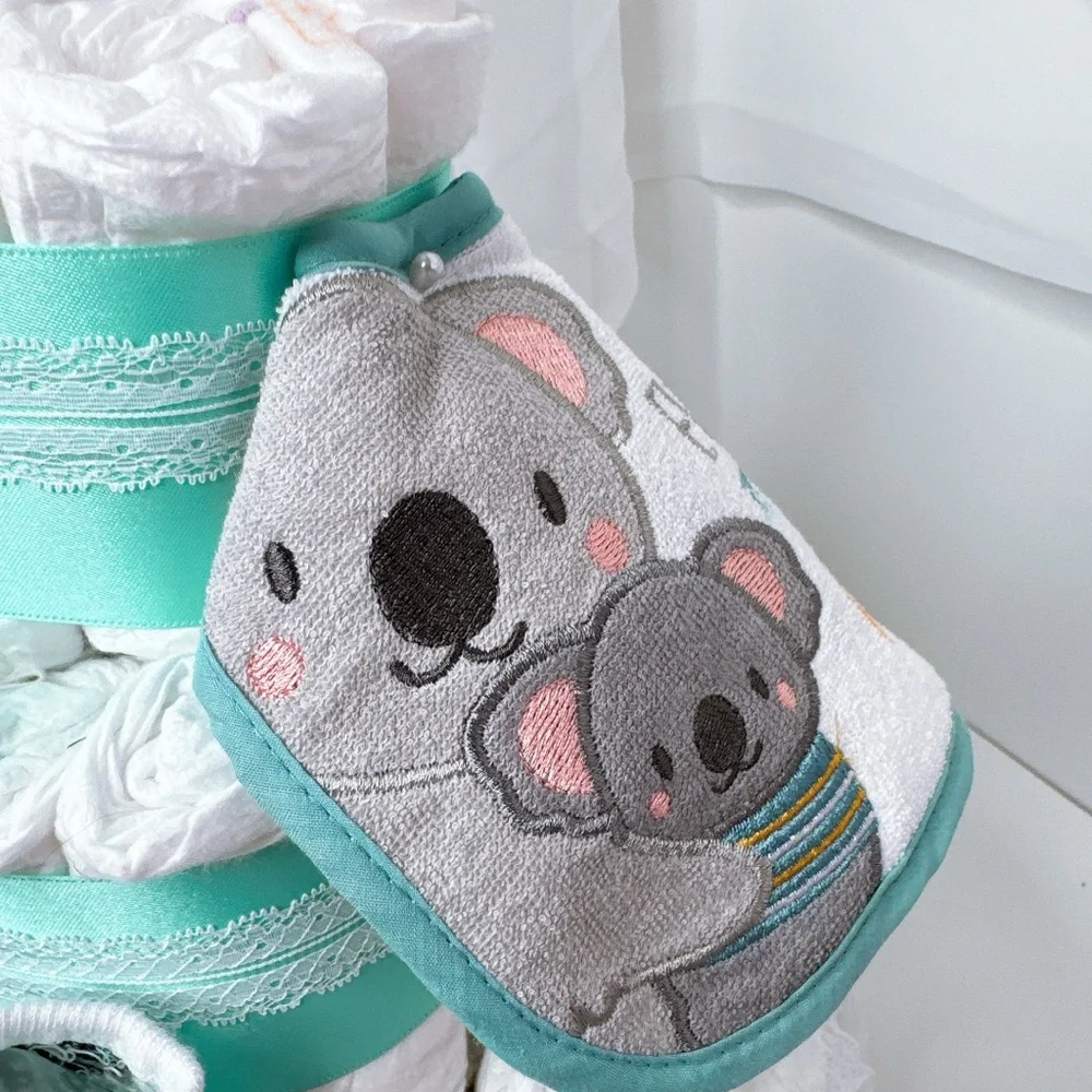 Koala Diaper Cake , Baby Shower Gift